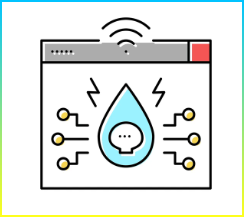 눈물방울 공격 색상 아이콘 벡터. 눈물방울 공격 표시. 고립된 기호 그림