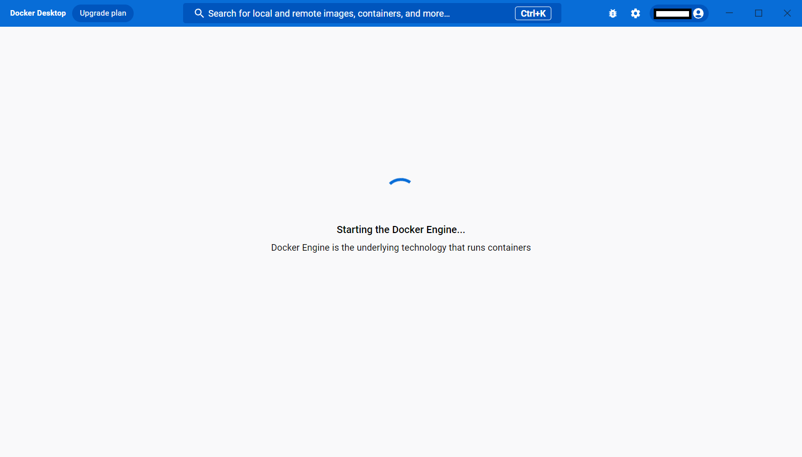 Starting the Docker Engine...