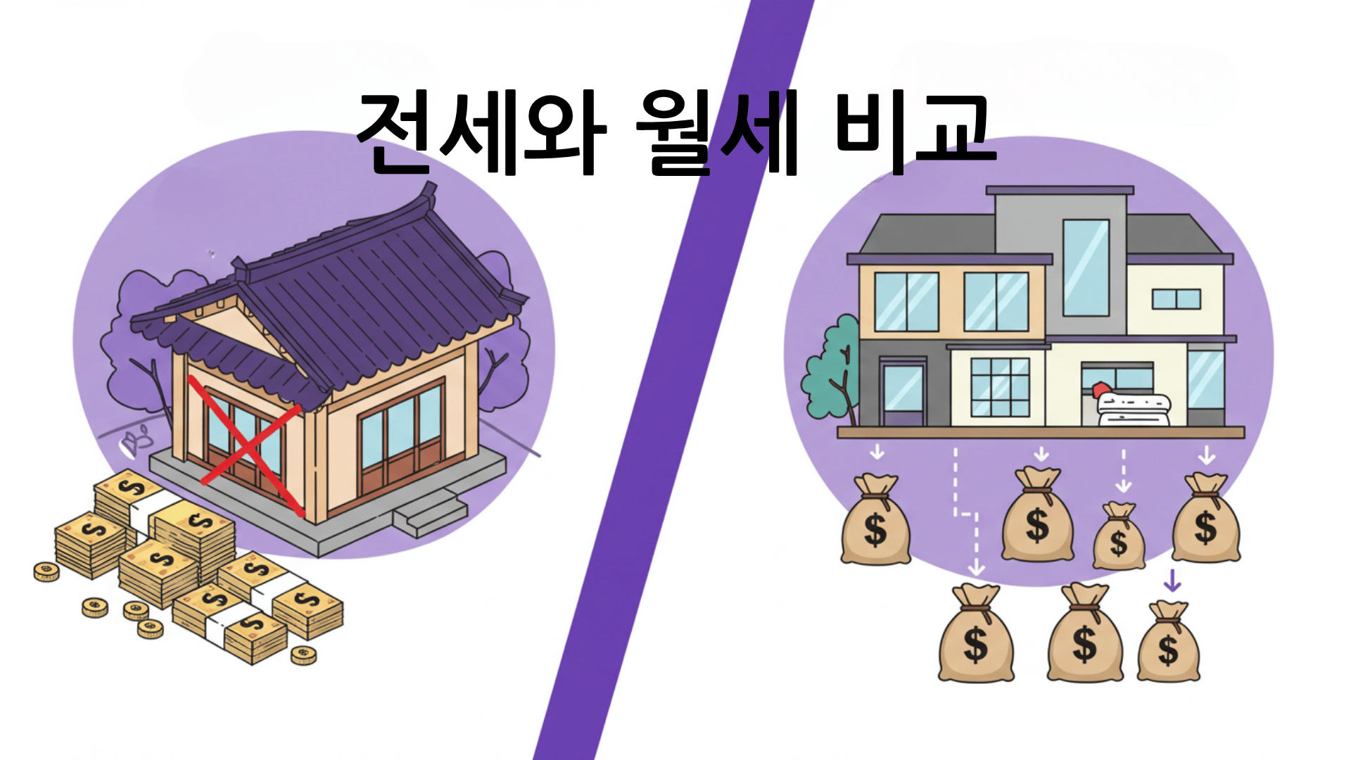 전세와 월세 비교