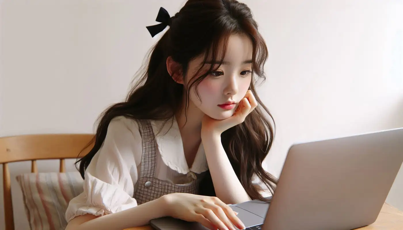 인스타-청소년-비공개-계저을-알아보는-여성의-모습