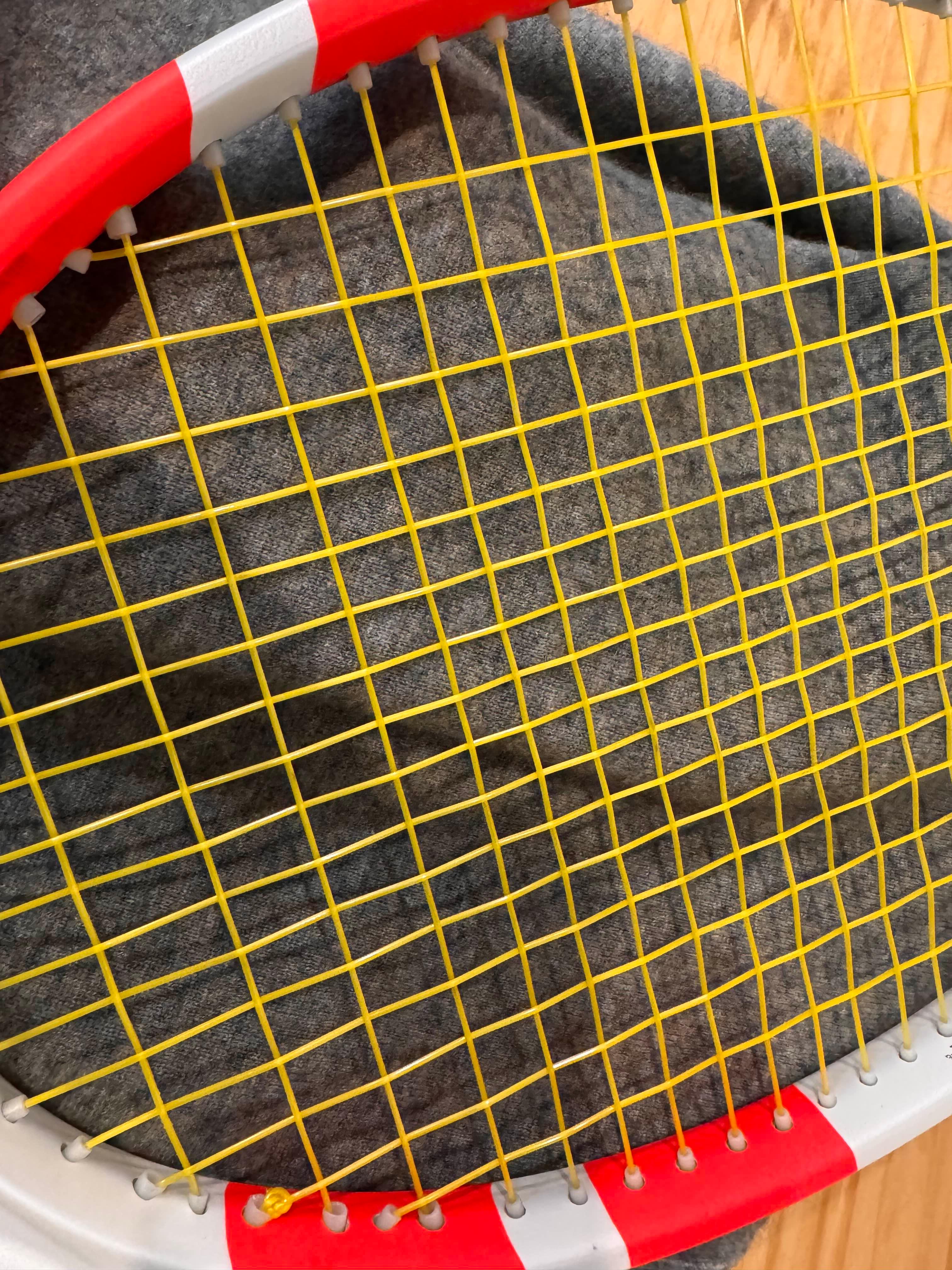 스네이크 알파 줄을 맨 내 라켓