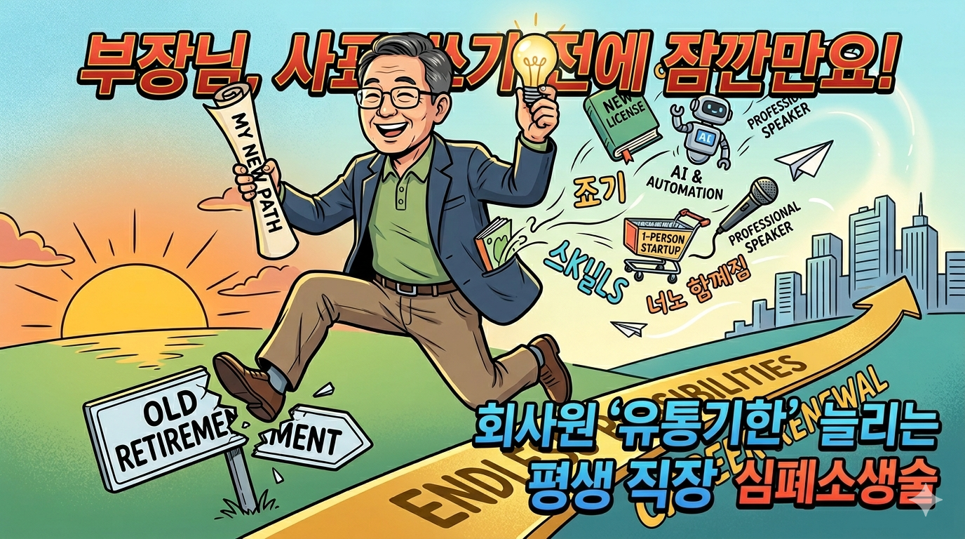 부장님, 사표 쓰기 전에 잠깐만요! 회사원 ‘유통기한’ 늘리는 평생 직장 심폐소생술
