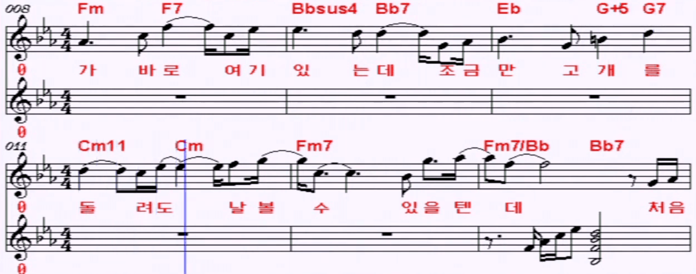 일기예보 - 인형의 꿈 악보