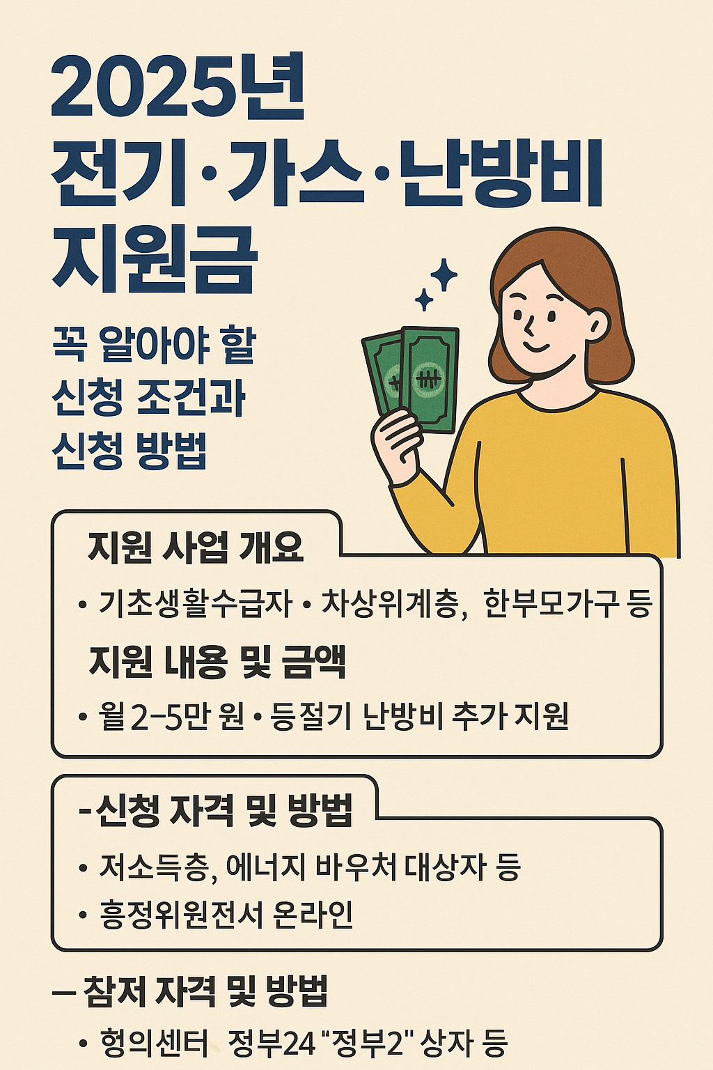 전기가스난방비 지원금 받기