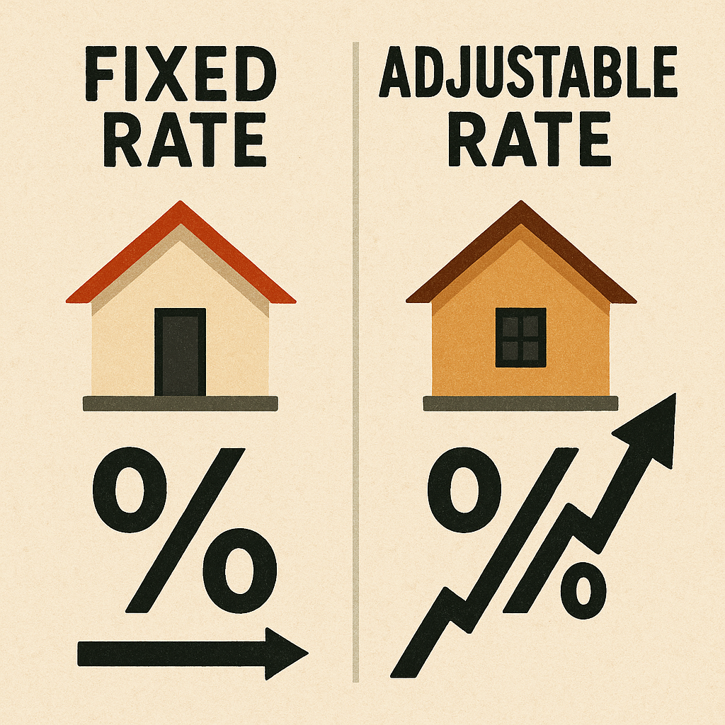 고정금리와 변동금리 관련 이미지
