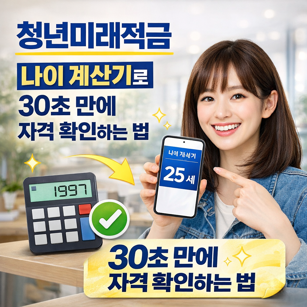 청년미래적금 나이 계산기로 30초 만에 자격 확인하는 법