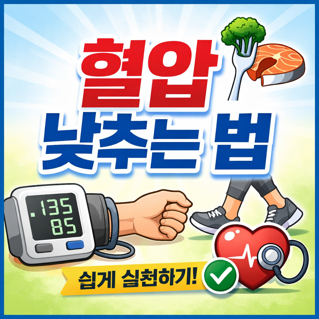 혈압 낮추는 법