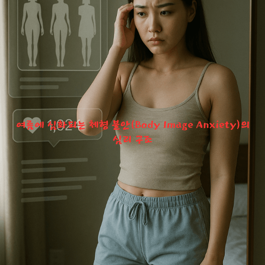 여름철체형불안, 자기대상화, 바디이미지불안, 여름심리학, 노출스트레스, SNS비교심리, 여름다이어트강박, 체형자존감, 바디이미지심리학, 계절성심리현상