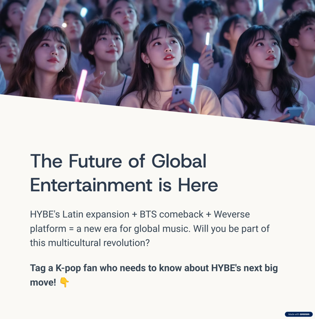 HYBE New Global KPOP Group