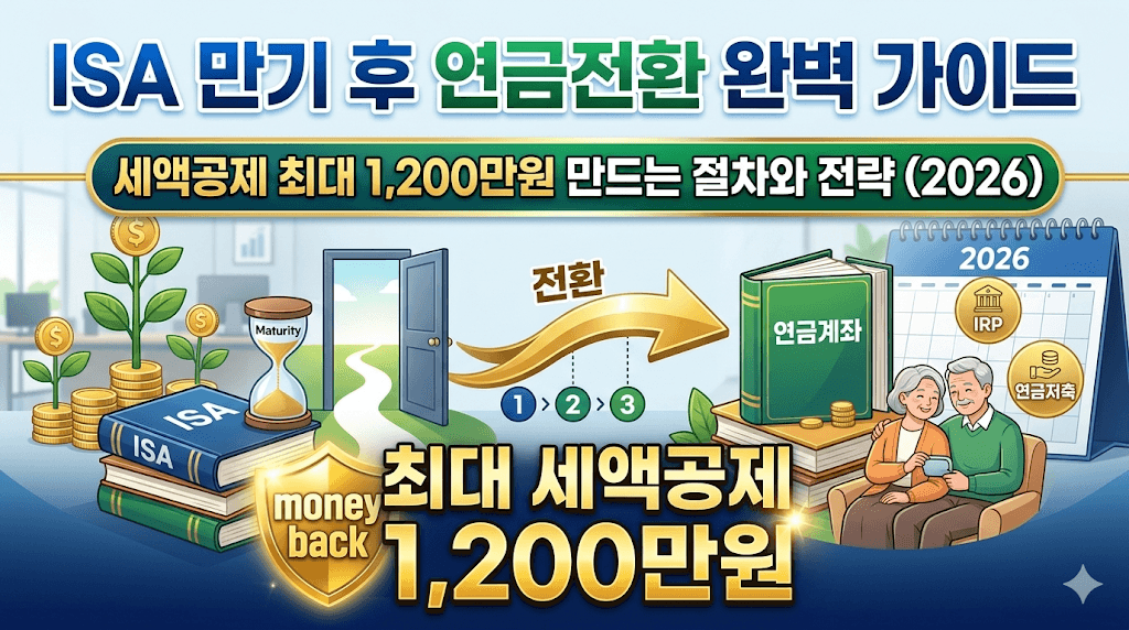 ISA 만기 후 연금전환 완벽 가이드