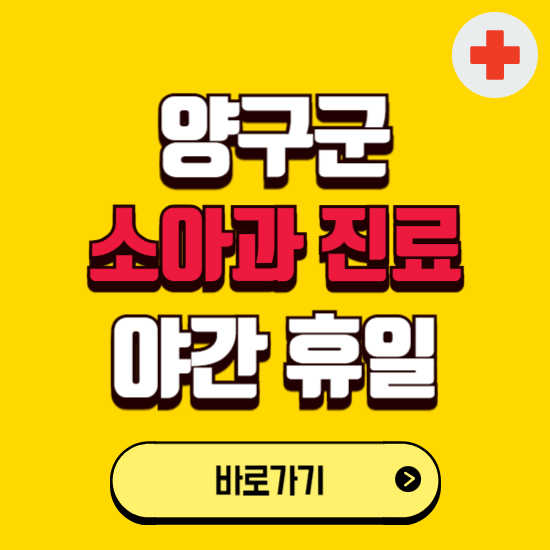 양구군 야간 소아과 진료병원 찾기 ❘ 24시 일요일 주말 연휴 응급진료 추천 잘하는 곳