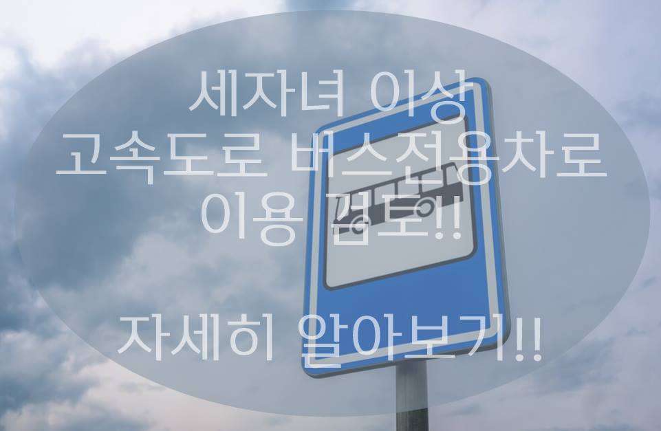 고속도로 버스전용차로 이용