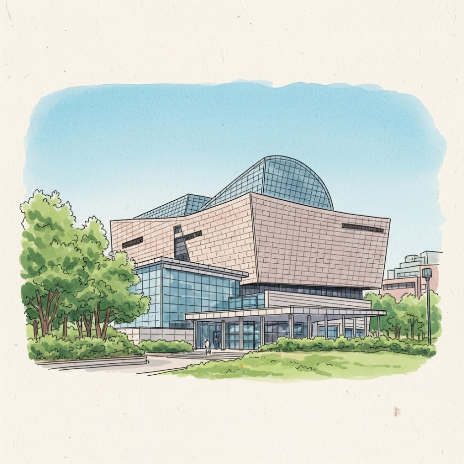 서울 시내에 위치한 현대적인 미술관 외관