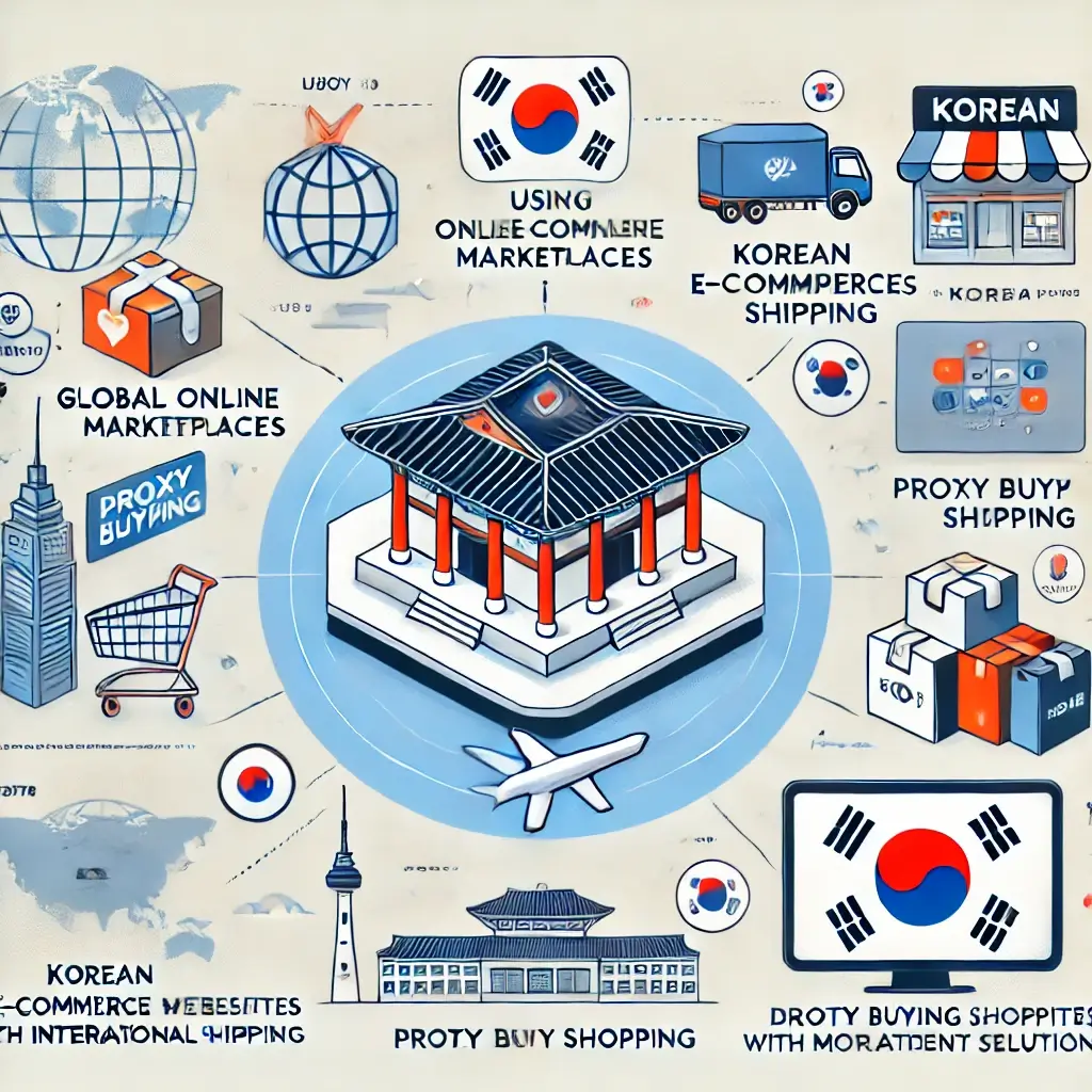 해외에서 한국 제품을 구매하는 방법을 정리한 인포그래픽입니다! 글로벌 온라인 마켓, 국제 배송이 가능한 한국 이커머스 사이트, 구매 대행 서비스, 면세 쇼핑, 모바일 결제 솔루션 등의 정보를 시각적으로 표현했어요.