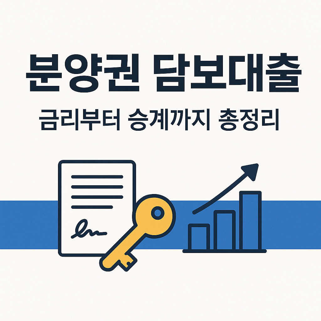 🏡 분양권 담보대출, 금리부터 승계까지 전부 알려드립니다!