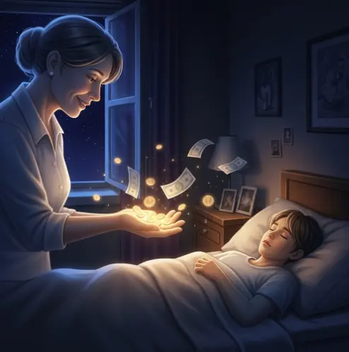 돌아가신 엄마가 돈을 주는것을 받는 꿈해몽-2