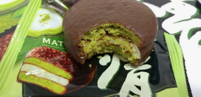 오리온 초코파이 말차쇼콜라