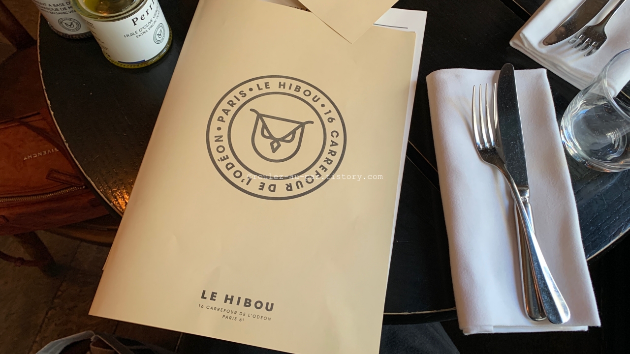 PARIS-LE HIBOU-MENU