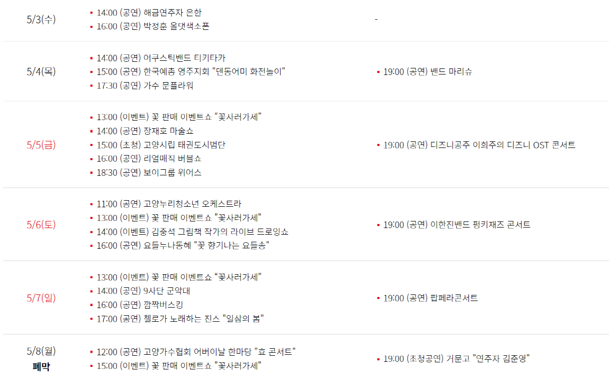 고양 꽃박람회