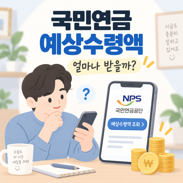 국민연금 예상수령액 직접 조회하기