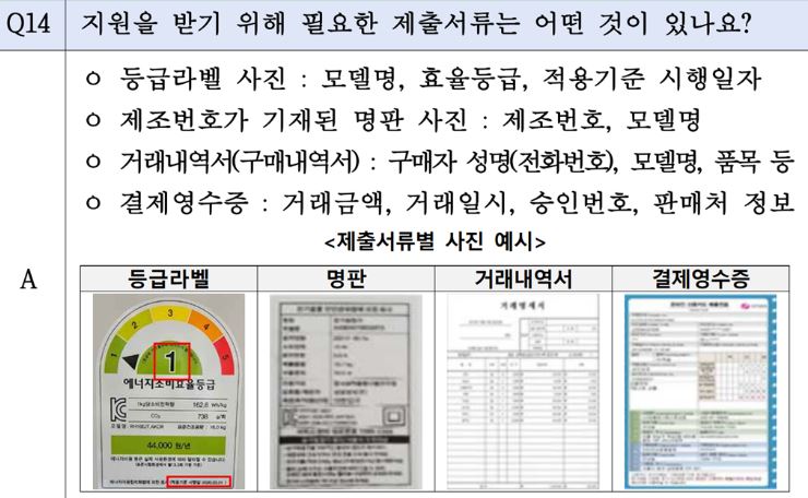 으뜸효율 가전 제품 환급 사업 안내 신청방법