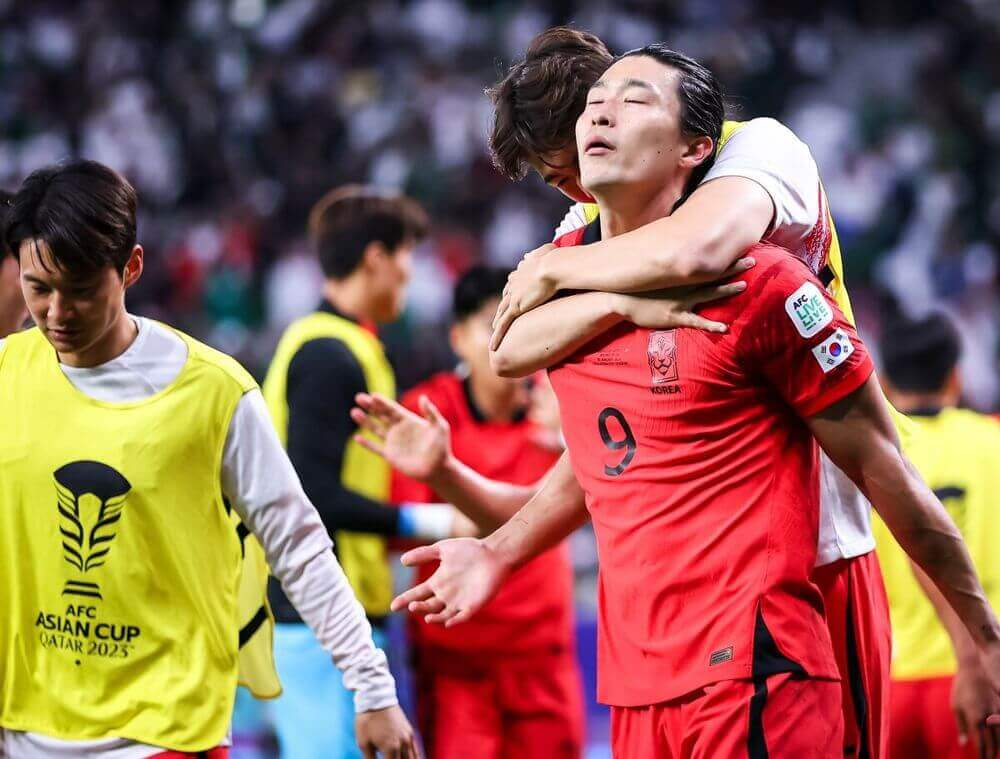 동점골을 만든 조규성 선수