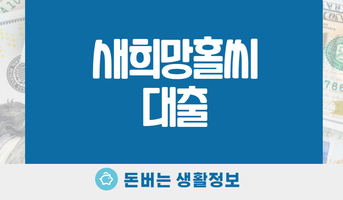 새희망홀씨 대출
