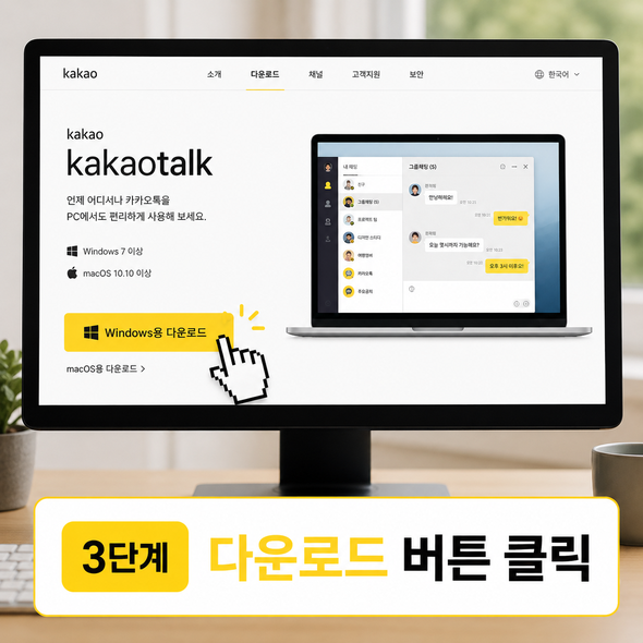 카카오톡 pc버전 다운로드