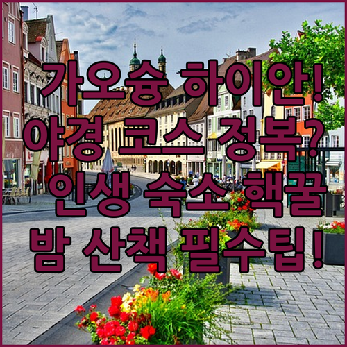 가오슝 하이안로 야경 명소 밤 산책 ..