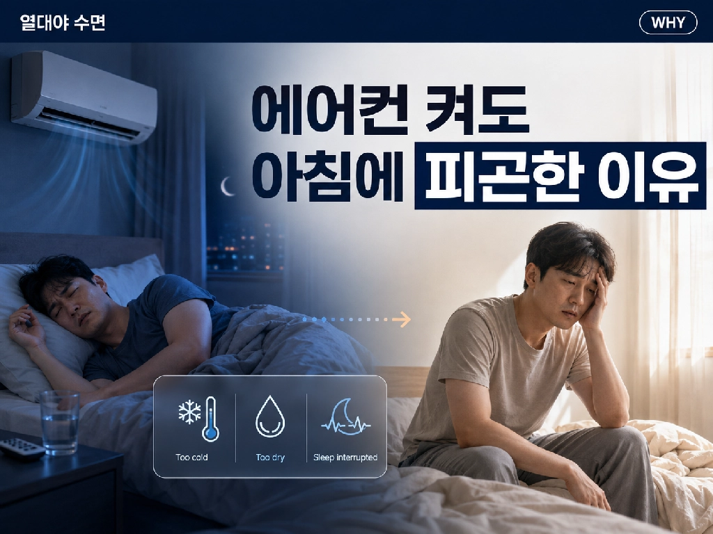열대야에 에어컨을 켜도 아침에 피곤한 이유