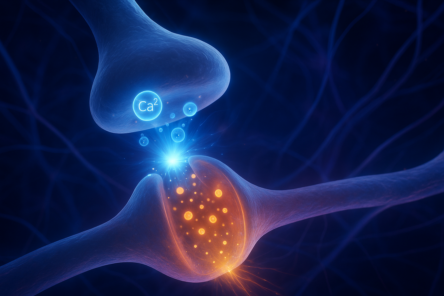 칼슘 입자들이 움직이며 에너지를 활성화