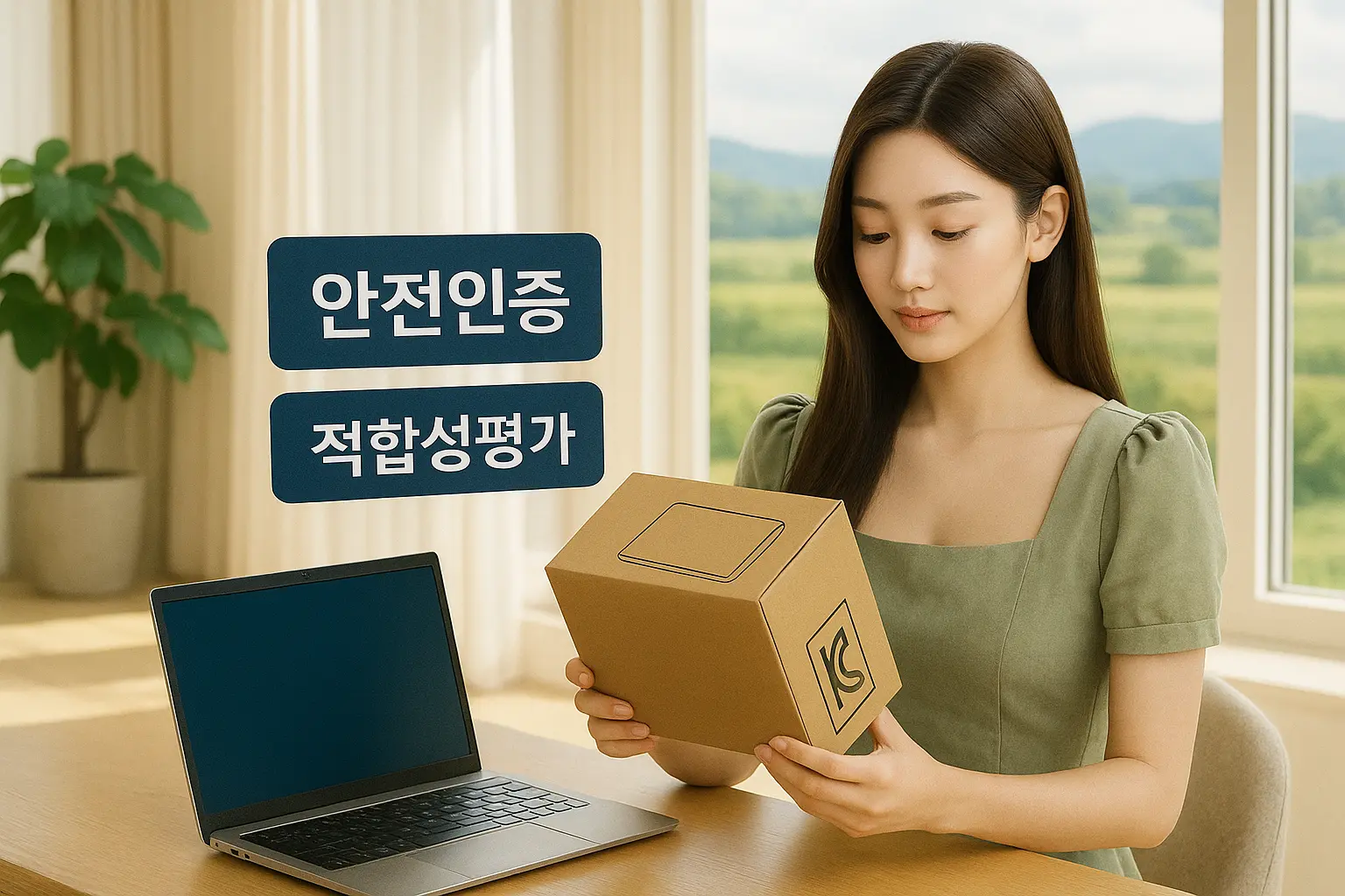 안전인증과 적합성평가 방법 확인하는 이미지