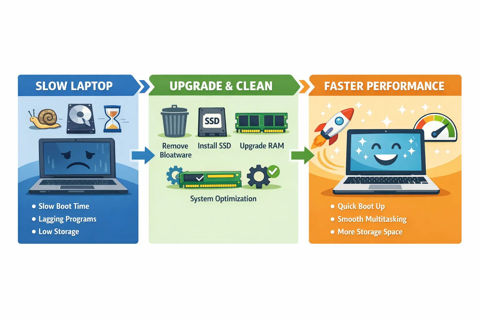 오래된 노트북 성능 개선 (SSD 교체, 메모리 업그레이드, 시작프로그램 정리)