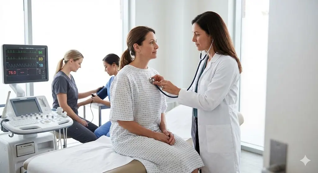 건강검진 받는 이미지