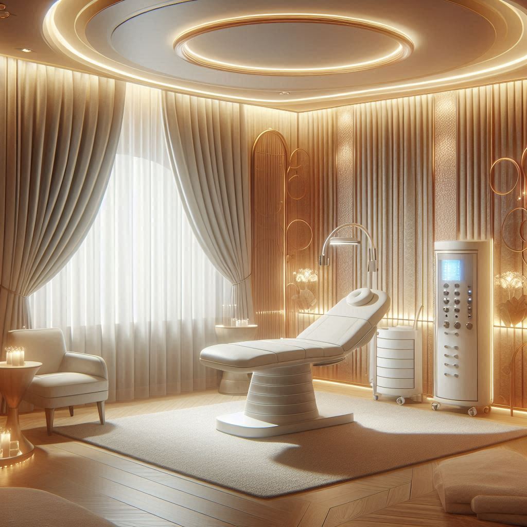 피부,체형관리 샵 배경