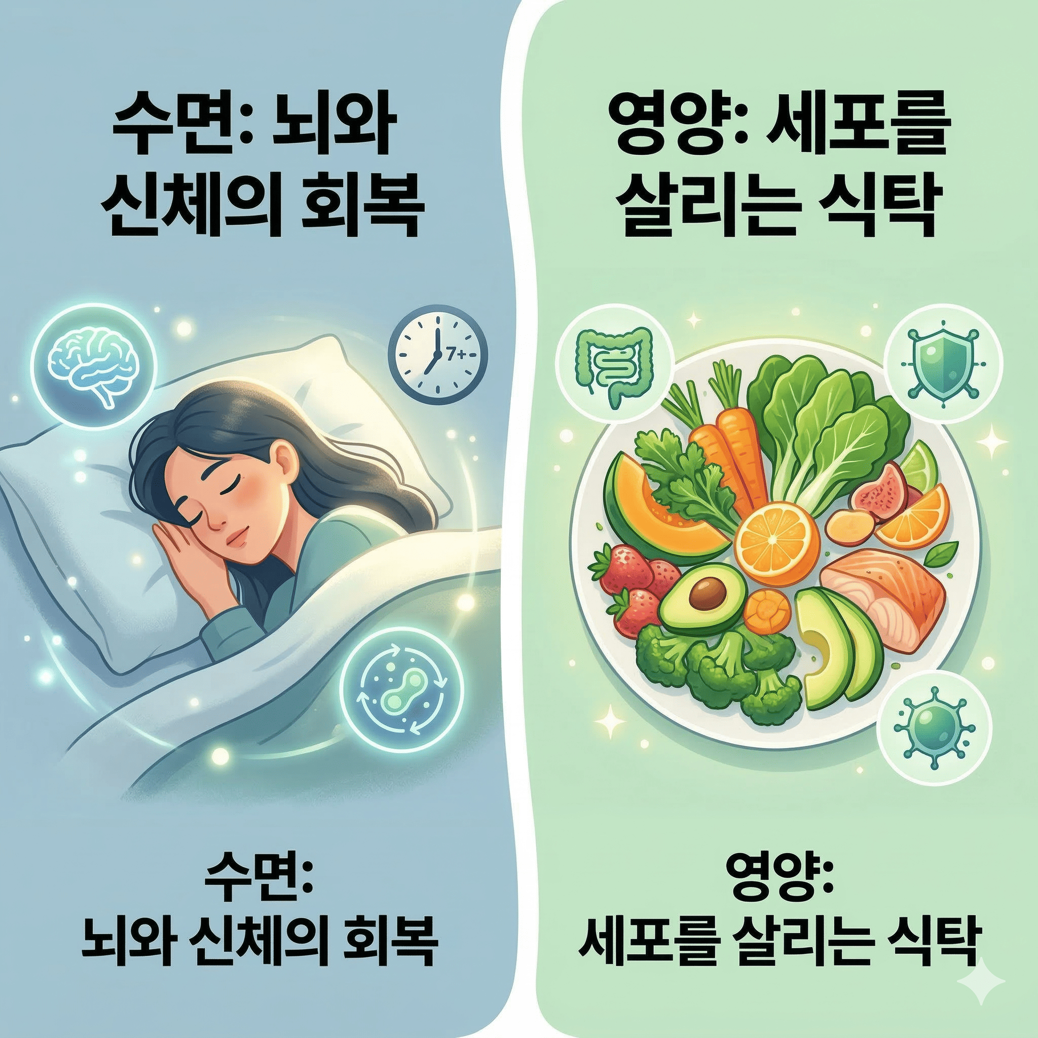 뇌와신체의회복세포를살리는식탁