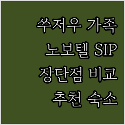 쑤저우 가족 여행 추천: 노보텔 쑤저..