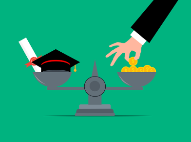 2025 국가장학금 신청기간 신청대상 및 방법과 관련한 국가장학금을 표현한 학사모와 장학증서, 돈 그림