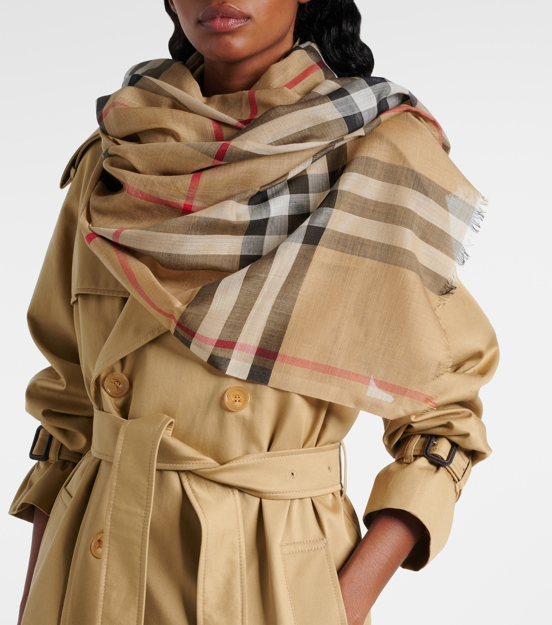 burberry nova check scarf