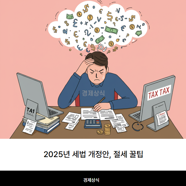 2025년 세법 개정안, 똑똑하게 챙겨보는 핵심! (feat. 절세 꿀팁)