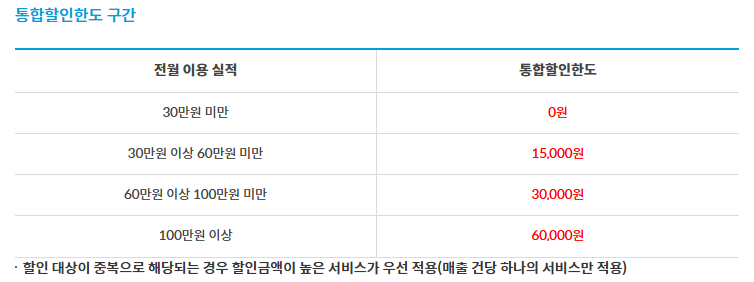 월 할인 한도