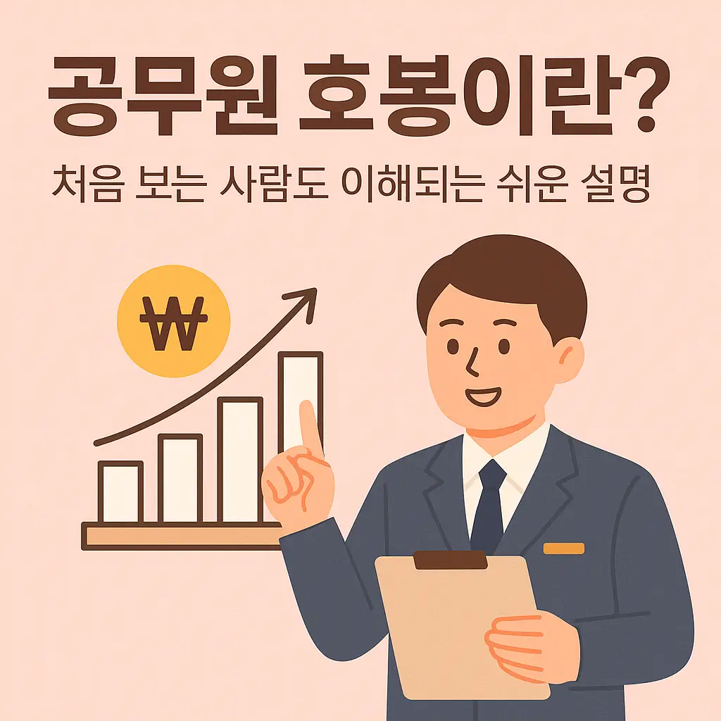 공무원 호봉이란?｜처음 보는 사람도 이해되는 쉬운 설명