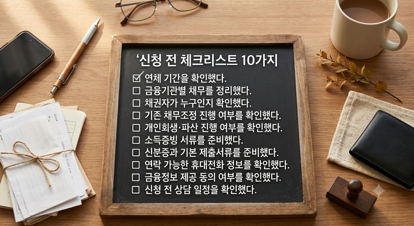 신청 전 체크리스트 10가지