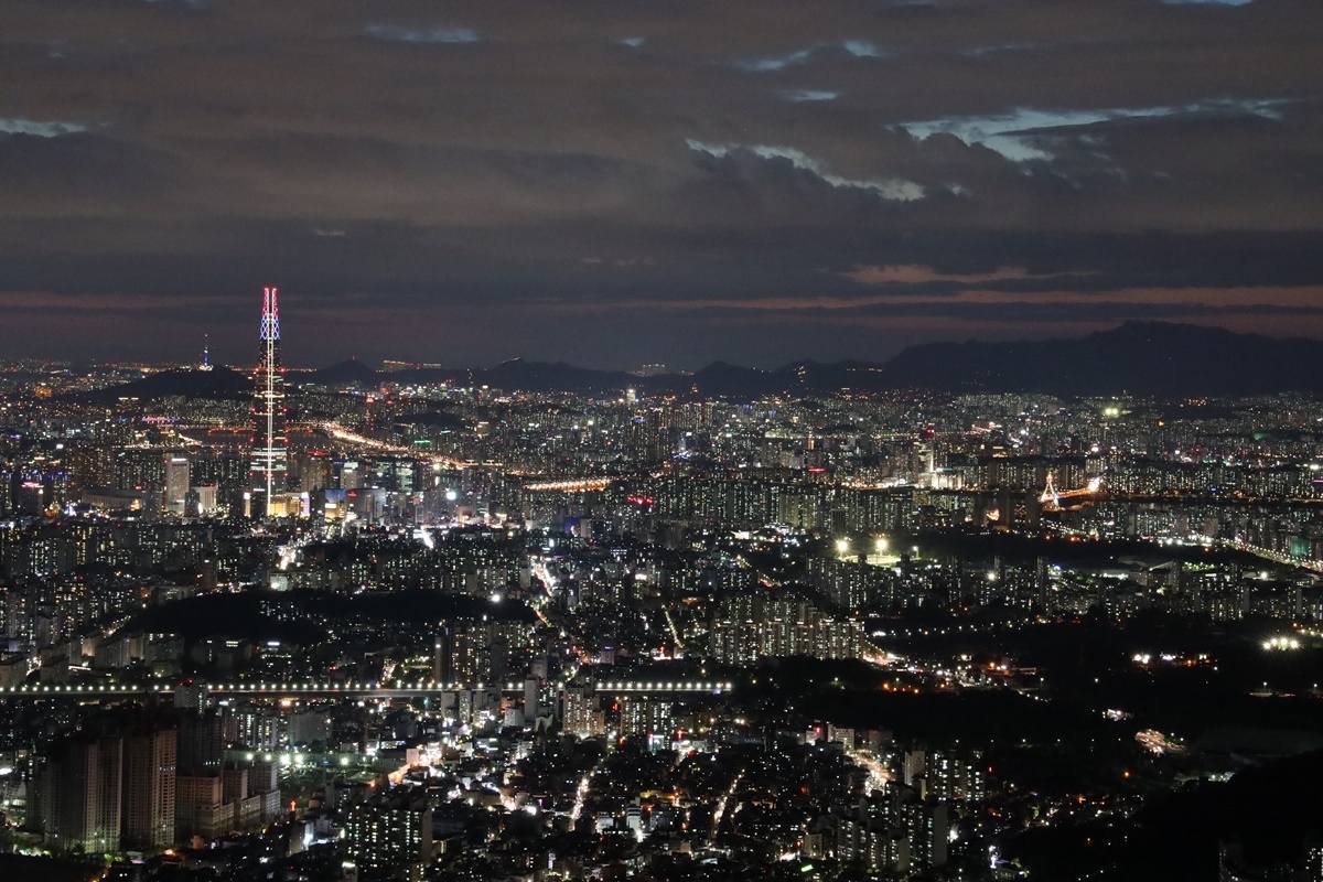 광주 남한산성 야경