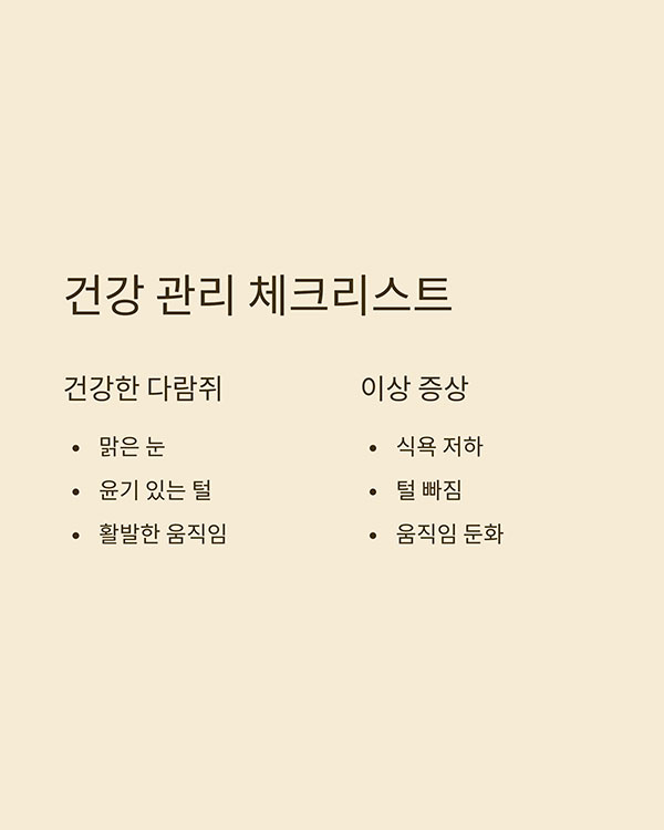 건강 상태 점검