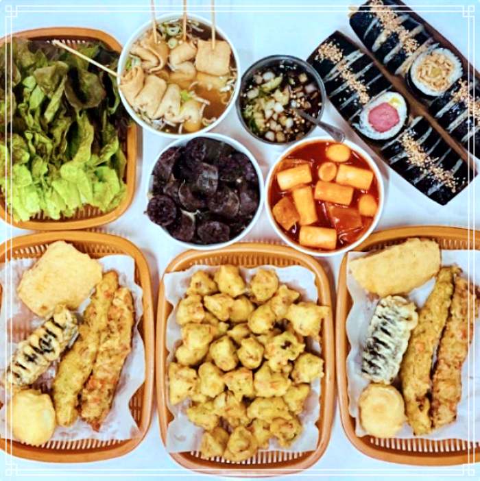 1913 광주 송정역 시장 맛집 고구마, 당근, 오징어 넣은 튀김, 청양고추 양념장, 상추쌈