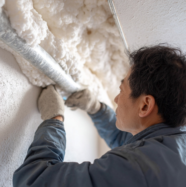 겨울철 가정집의 창문 단열공사