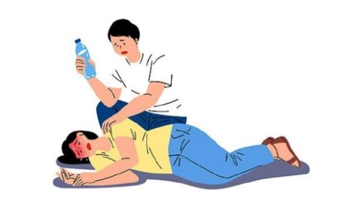 열사병 일러스트 이미지