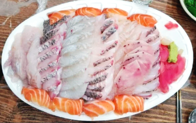광어회-연어회