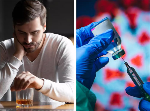 백신 전 후 음주 백신과 음주 이미지